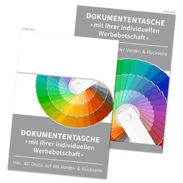 Dokumententasche Logo: mit Individualdruck: für Aufträge, Rechnungen etc. 