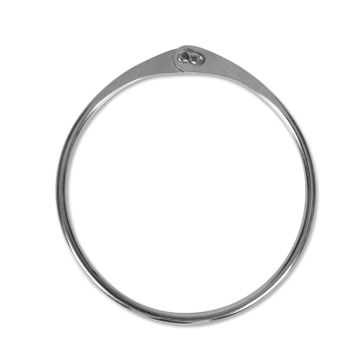 Schlüsselring 90 mm Warenring, mit Haken-Schnellverschluss  
