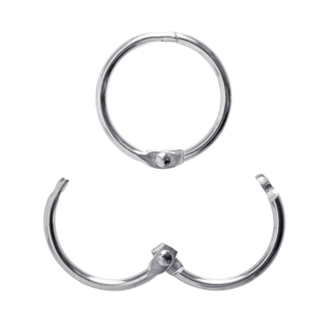 Metall-Klappringe Schlüsselringe zum Aufklappen: Ø 31 mm, ( VPE = 25 Stück ) 