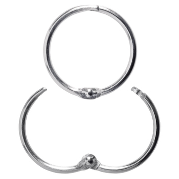 Metall-Klappringe Schlüsselringe zum Aufklappen: Ø 38 mm, ( VPE = 25 Stück ) 