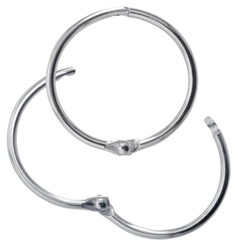 Metall-Klappringe Schlüsselringe zum Aufklappen: Ø 44 mm ( VPE = 25 Stück ) 