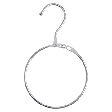 Warenring Ø 120 mm Schlüsselring, mit Bügelhaken und Schnellverschluss 