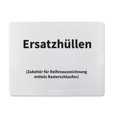 Ersatzhüllen aus PP für Reifenauszeichnung / Rasterschlaufen Reifenorganisation 