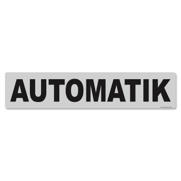 Miniletter Standard: Kennzeicheneinleger 1,5 mm stark, Motiv: Automatik 