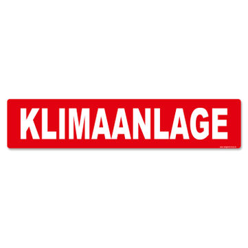 Miniletter Standard: Kennzeicheneinleger 1,5 mm stark, Motiv: Klimaanlage 