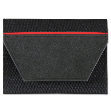 Führerscheintasche Colour Stripe mit 5 Klarsichfächer Schwarz/Rot