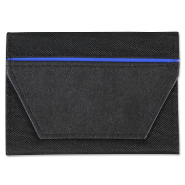 Führerscheintasche Colour Stripe mit 5 Klarsichfächer Schwarz/Blau