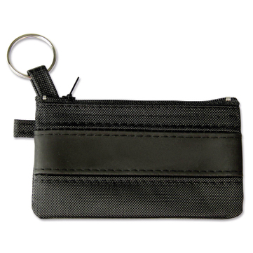 Schlüsseltasche Colour Lane mit Streifenapplikation  Schwarz/Schwarz