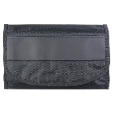 Wagenpapiertasche Colour Lane: mit großem Überschlagdeckel  Schwarz/Schwarz
