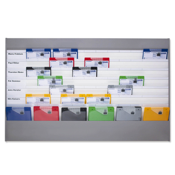 Plantafel Allround: für DIN A4, mit 7 Reihen (6+1 Reihe) mit Metallrahmen 