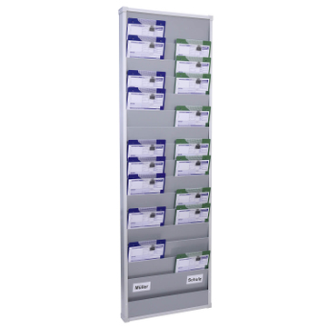 Plantafel Office-L: für 30 Aufträge im DIN A4 Hochformat, 16 Reihen, 2-bahnig 