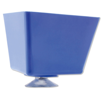 Leitzahlträger mit Saugnapf, ohne Beschriftung / Blanko  Blau / Blanko