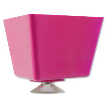 Leitzahlträger mit Saugnapf, ohne Beschriftung / Blanko  Pink / Blanko