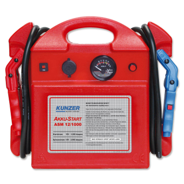 Kunzer Akkustart 12V ASM 12/1000: Spitzenstromstärke 2960 A 12 Volt Starthilfe 