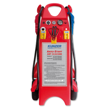 Kunzer ASF12-24/2400 Akku-Starter, für 12 Volt und 24 Volt Profigerät, fahrbar 