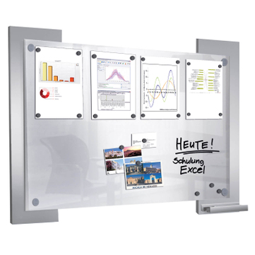 Infoboard Wall für 8 x DIN A4 Infoblätter, beschriftbar  
