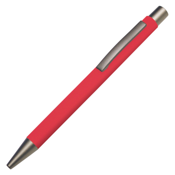Druckkugelschreiber Softtouch "Rover"  Rot/Grau