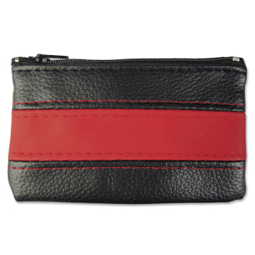 Schlüsseltasche Look Plus: mit großem Schlüsselring  Schwarz/Rot
