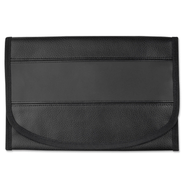 Wagenpapiertasche Look Plus: mit geräumigem Hauptfach  Schwarz/Schwarz
