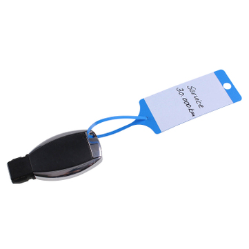 Schlüsselanhänger Ringless III: Schnellverschluss, neutral  blau neutral