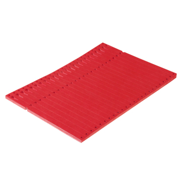 Schlaufenanhänger Schlaufenetiketten Tyvek®,  Länge 220 mm x Breite 12,7  mm Rot