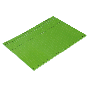 Schlaufenanhänger reißfestes Tyvek-Material, Länge 220 mm x Breite 12,7 mm Grün