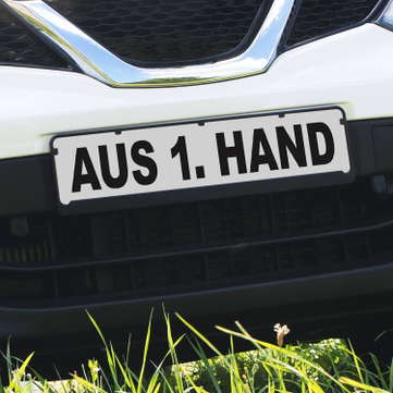 Miniletter Standard: Kennzeicheneinleger 1,5 mm stark, Motiv: Aus 1. Hand 