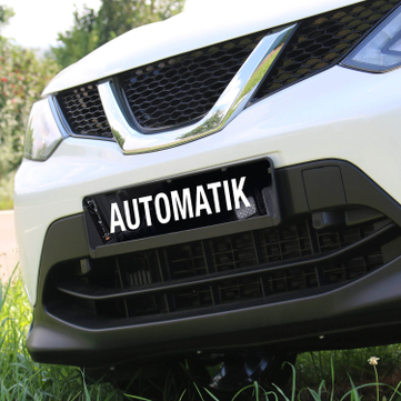 Kennzeicheneinleger Miniletter, Motiv: Automatik 1,5 mm stark 
