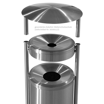 Sicherheitsascher Duo-Secure: Ascher mit Abfallbehälter selbstlöschend Duo-Secure