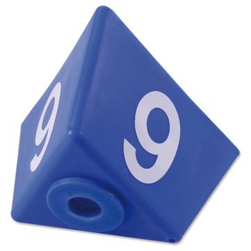 Leitzahlträger magnetisch, Nr. 1-999 nach Wunsch TESTARTIKEL Blau/Nr.Weiß