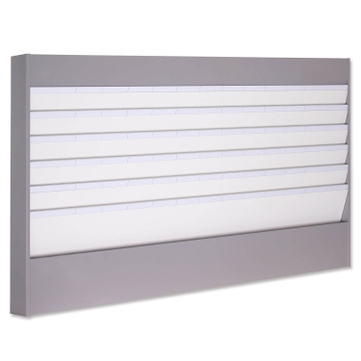 Plantafel Allround: für DIN A4: 6 Planungsreihen (5+1 Reihe) mit Metallrahmen 