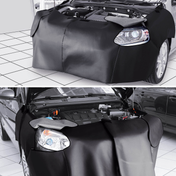KFZ-Frontschoner Rad-und Scheinwerferausschnitt, Klett für variable Breiten 