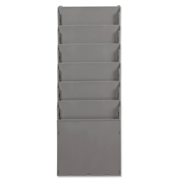 Fächersystem Multi: Griffsicht-System, 6 Fächer für DIN A4 Hochformat, Metall Grau/Silber