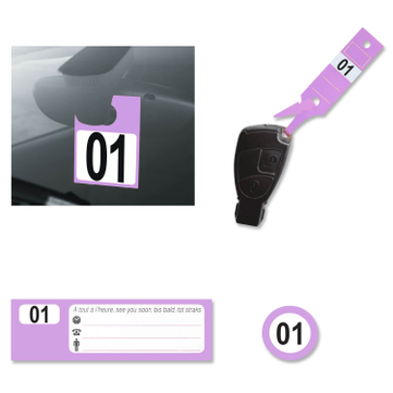 Leitzahlset 4-teilig zur Fahrzeugorganisation: Nr. 01 bis 304 Set mit 304 Stück 
