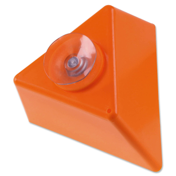 Leitzahlträger mit Saugnapf, ohne Beschriftung / Blanko  Orange / Blanko