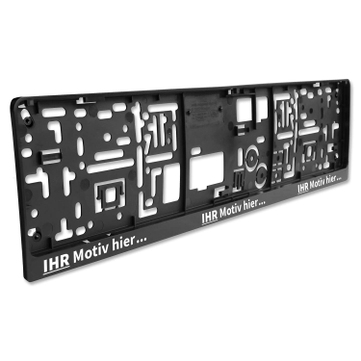 Kennzeichenhalter EASY-Comfort-RGS mit Schiebeverschluss mit 1-Farbdruck 
