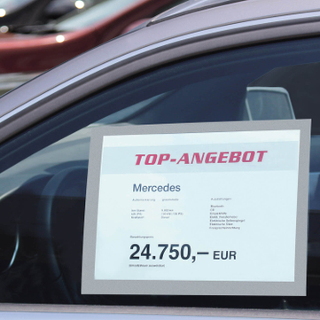 Hafttasche RGS: A4 selbsthaftend an Glasscheiben, bis 120°C hitzebeständig 