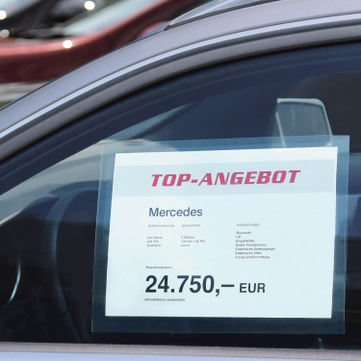 Hafttasche RGS: A4 selbsthaftend an Glasscheiben, bis 120° hitzebeständig 