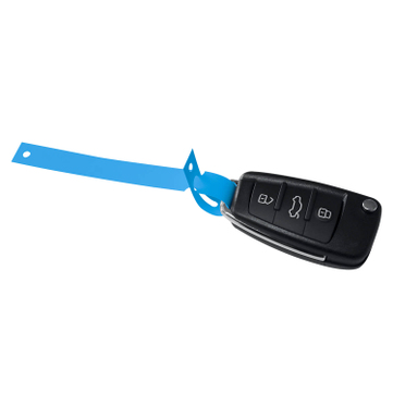 Schlaufenetiketten PVC-Schlaufenanhänger L 160 x B 12,7 mm, 1000 Stk. auf Rolle Blau: 1000 Stk.