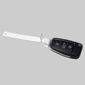 Schlaufenetiketten PVC-Schlaufenanhänger L 160 x B 12,7 mm, 1000 Stk. auf Rolle Weiss: 1000 Stk