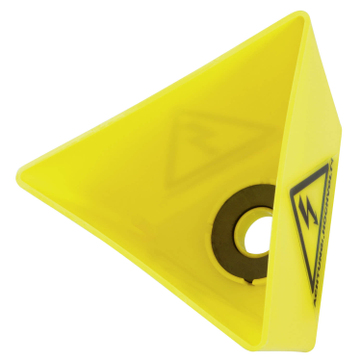 Leitzahlträger mit Magnethaftung, Symbol: Hochvolt  