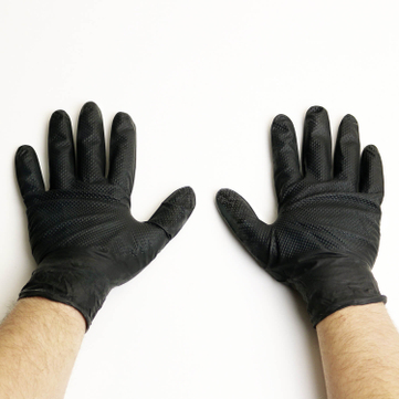 Nitril-Handschuhe XL Manutril Flex Grip: XL (9-10), extra reißfest, Top Grip 