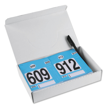 Leitzahlset 4-teilig zur Fahrzeugorganisation: Nr.609 bis 912 Set mit 304 Stück 