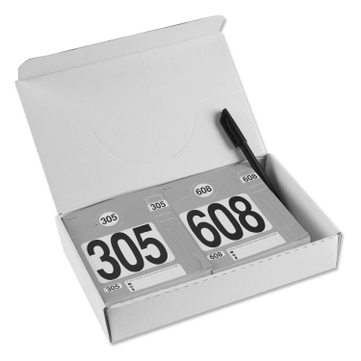Leitzahlset 4-teilig zur Fahrzeugorganisation: Nr.305 bis 608 Set mit 304 Stück 