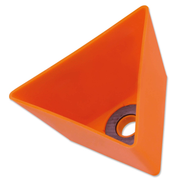 Leitzahlträger magnetisch, wetterfest: Neutral / Blanko  Orange/Blanko