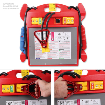 Kunzer Starthilfe AS 12-24/2400: Spitzenstrom 6200A (12V) für 12 und 24 Volt 