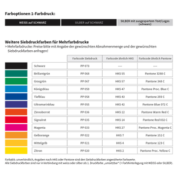 Kennzeichenhalter Easy-Click & Go: mit Schiebeverschüssen inkl. 1-Farbdruck 