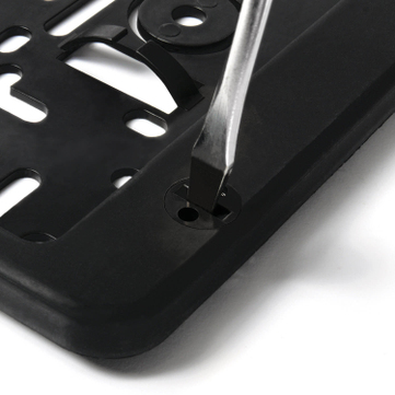 Kennzeichenhalter Easy-Lock & Go: mit Drehverschlüssen, mit 1-Farbdruck 