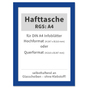 Hafttasche RGS: A4 selbsthaftend an Glasscheiben, bis 120°C hitzebeständig 