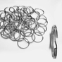 Schlüsselringe Basic Ø 30 mm: 2-fach gebogen, hohe Spannkraft ( VPE 100 Stück ) 